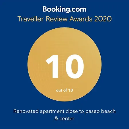 At The Center & Very Close To The Paseo Beach, With Double Garage, Renovated And Fully Equipped Apartamento *